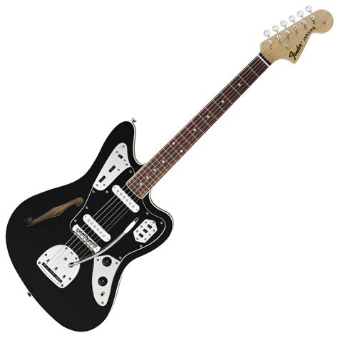 Fender Special Edition Jaguar Thinline Guitar, Black.